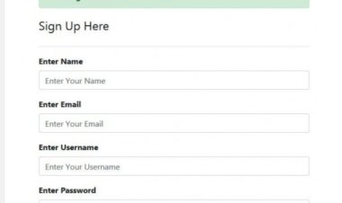 Create Signup and Login in One Page
