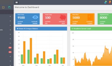 Laravel PHP Admin Template and Front End and CRUD