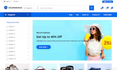 An E-Commerce Website with free Source Codes.