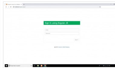 Login Form Using Angular JS With source codes.