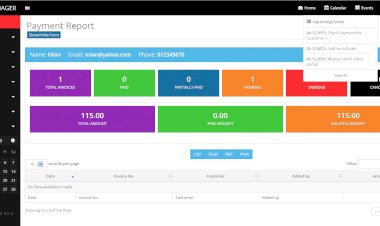 Invoicing System Using PHP