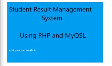 Student Result Management System