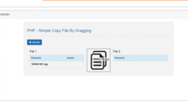 Simple Copy File By Dragging- PHP