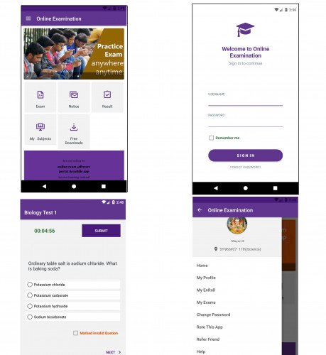 Online Exam Android App with Admin Panel