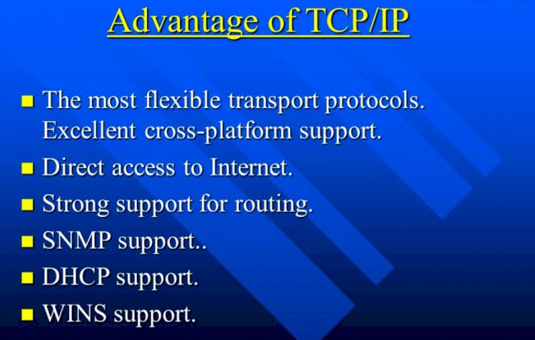 TCP/IP model advantages and disadvantages