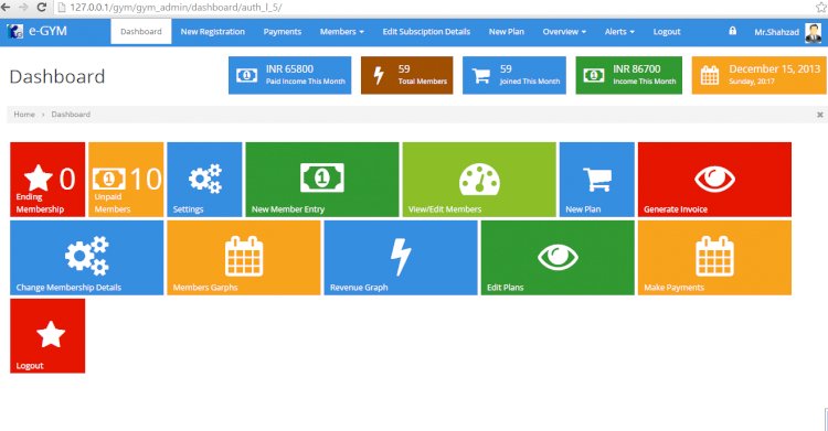 Gym Management System Using PHP with Free Download