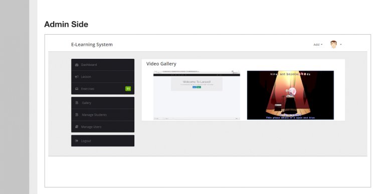 Web-Based E-Learning System in PHP/MySQLi