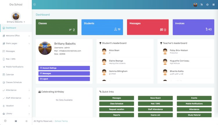 Ultimate school management system with free download