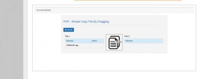 Simple Copy File By Dragging- PHP